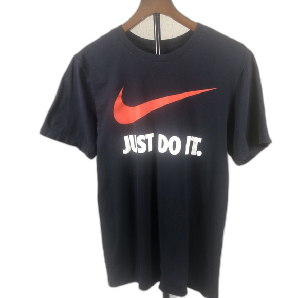 Nike Men's Active Wear Just Do It Swoosh Graphic Athletic Workout Gym T-Shirt - Picture 2 of 5